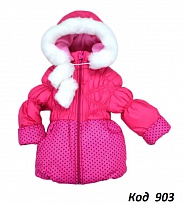 картинка ,Ukr Куртка для дівчинки синтапон на хутрі "Снежок"86;92;98;104  малина 4(1) шт  магазин Одежда+ являющийся официальным дистрибьютором