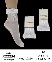 картинка ArtiKatamino Шкарпетки-підколенки поліамід для дівчинки СІТКА 90%ПА,10%Ел К22234  МІКС 12(3) шт магазин Одежда+ являющийся официальным дистрибьютором