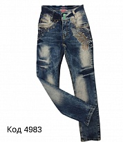 картинка --Tr Штани для дівчинки ДЖИНС Kroush 2002 85-105   5 р. магазин Одежда+ являющийся официальным дистрибьютором
