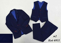 картинка Suzie Костюм шкільний для хлопчика  ТАРАС  СИНІЙ/ЧОРНИЙ  однотонний 128-146  5(3) шт магазин Одежда+ являющийся официальным дистрибьютором