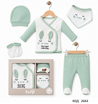 картинка Tr Набір для новонароджених TurpBaby 5634,32  5 предметів інтерлок 62 р. 1 шт. магазин Одежда+ являющийся официальным дистрибьютором в России 