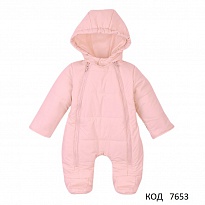 картинка ЛяЛя Комбінезон плащівка (синтепух 200г/кв.м) УНІ   8ПЛ084 (3-03)  РОЖЕВИЙ  62,68,74  1 шт. магазин Одежда+ являющийся официальным дистрибьютором