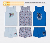 картинка BR Набір6 білизни для хлопчика(майка+боксери) 2420/3420   .6(3) шт. магазин Одежда+ являющийся официальным дистрибьютором