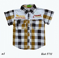 картинка ,-Ch Сорочка для хлопчика в клітку  12-18 2-5 років   4 шт магазин Одежда+ являющийся официальным дистрибьютором