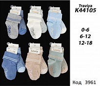 картинка ArtiKatamino Шкарпетки бавовняні для хлопчика ясельні (1шт зABS+1шт без) K44105/палетка2шт  6(3) шт. магазин Одежда+ являющийся официальным дистрибьютором