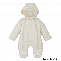 картинка ЛяЛя Комбінезон плащівка (синтепух 200г/кв.м) УНІ   8ПЛ084 (3-30  МОЛОЧНИЙ  62,68,74  1 шт. магазин Одежда+ являющийся официальным дистрибьютором